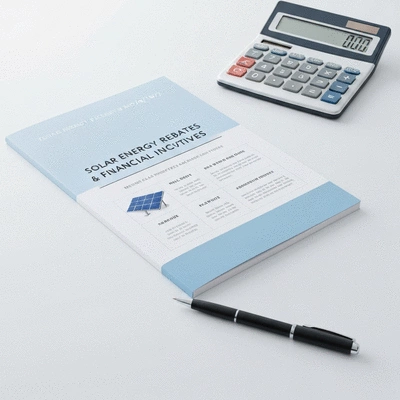Document detailing solar energy rebates and financial incentives